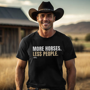 More Horses, Less People, Mens Classic Tee