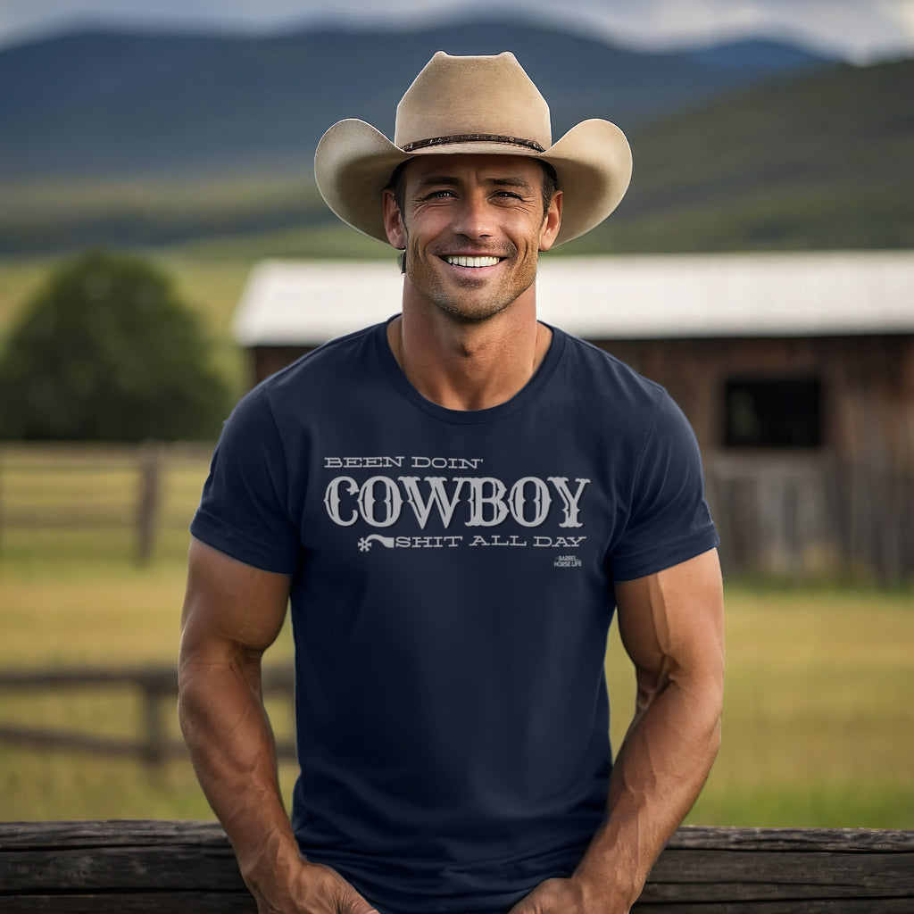 Doin' Cowboy Shit All Day, Mens T-Shirt