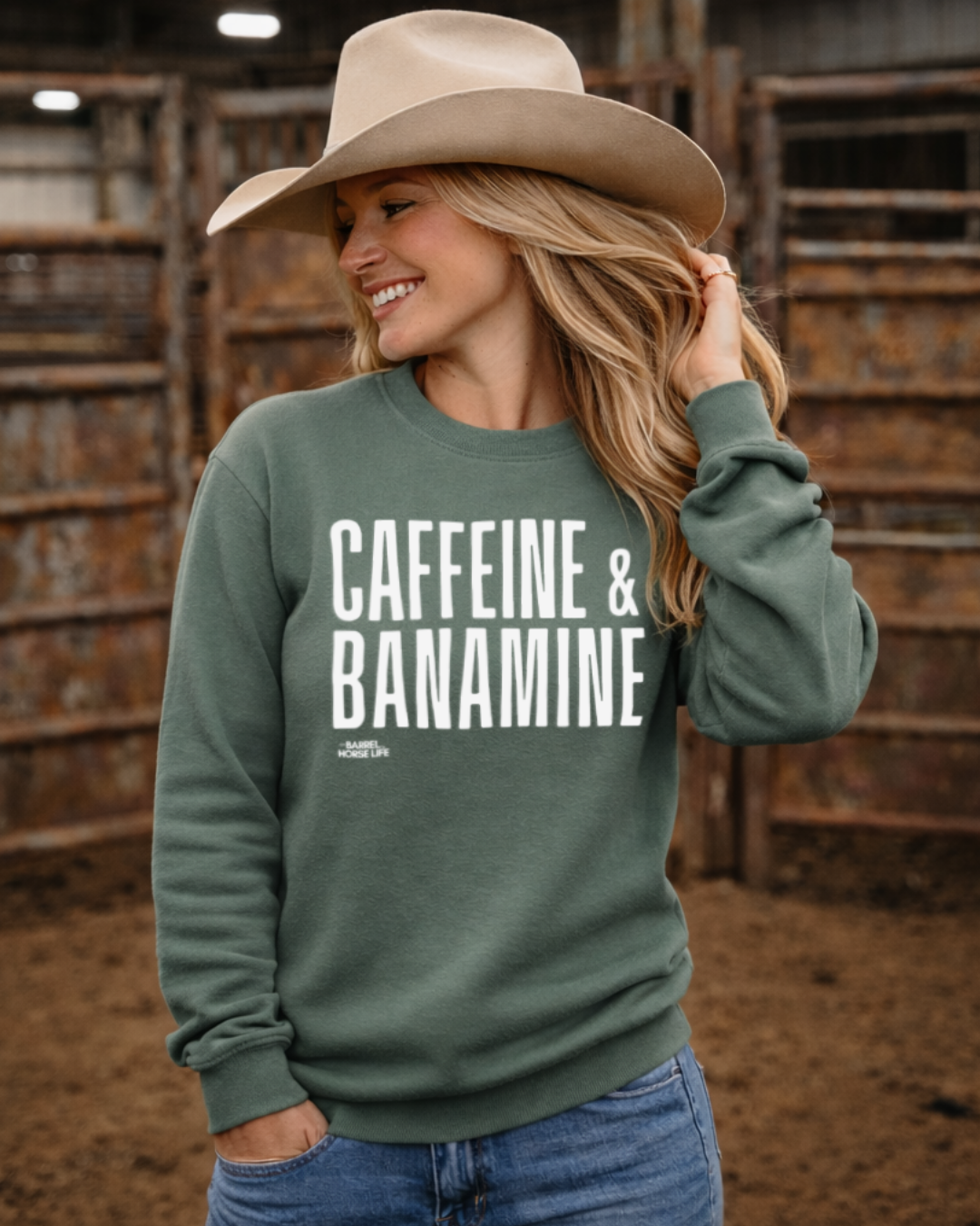 Caffeine & Banamine (Crewneck)