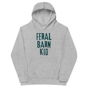 Feral Barn Kid, kids fleece hoodie
