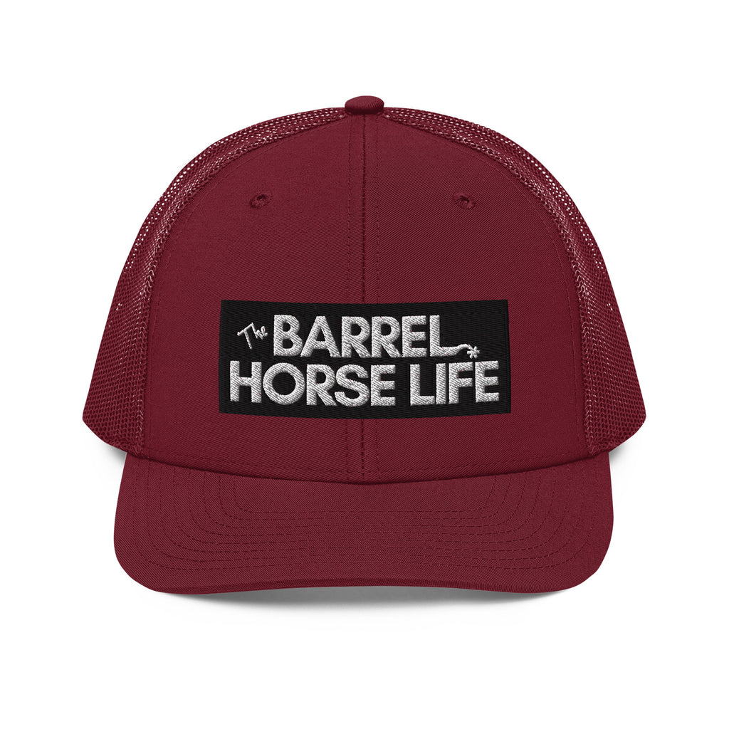 The Barrel Horse Life Hat (Richardson Hat, white logo)