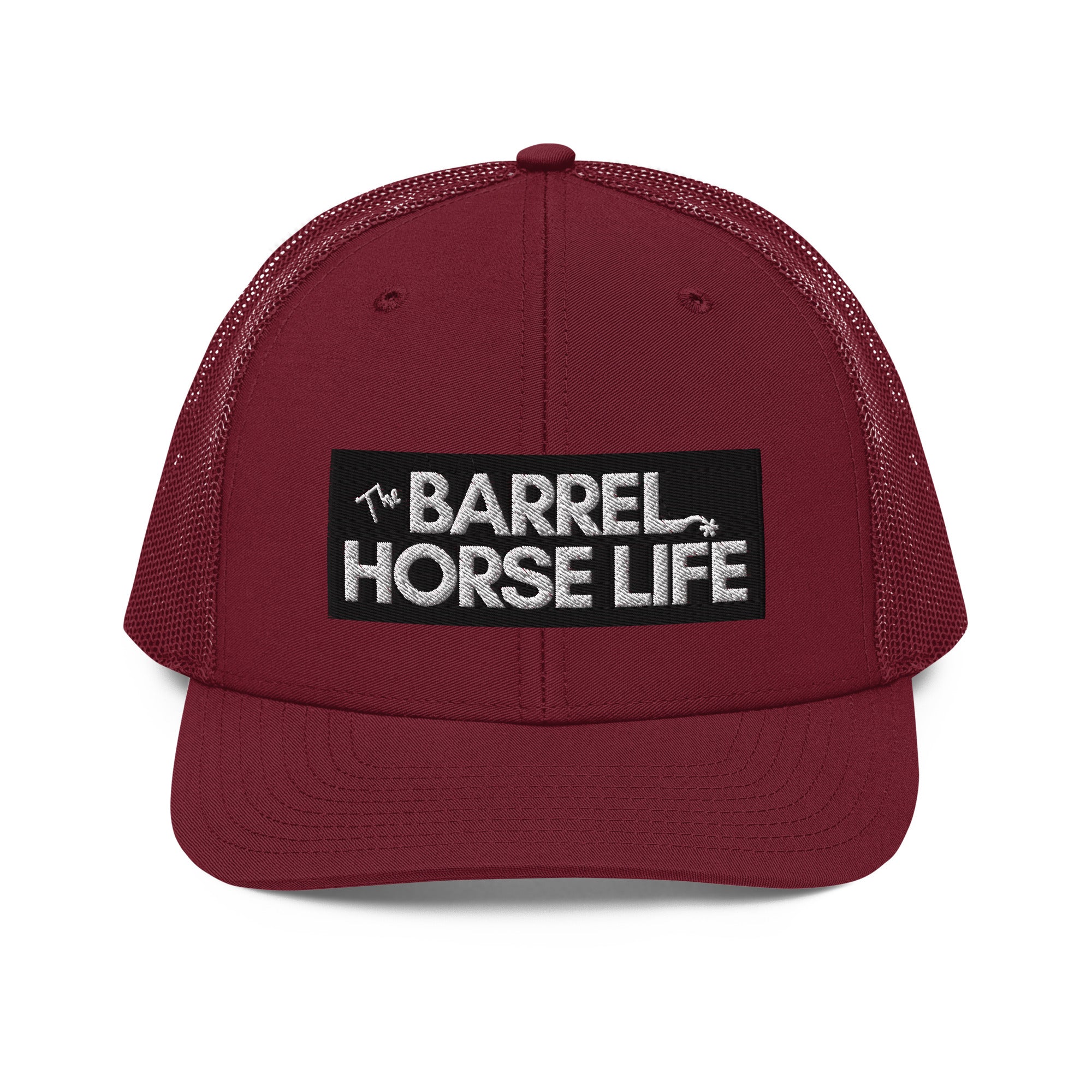The Barrel Horse Life Hat (Richardson Hat, white logo)