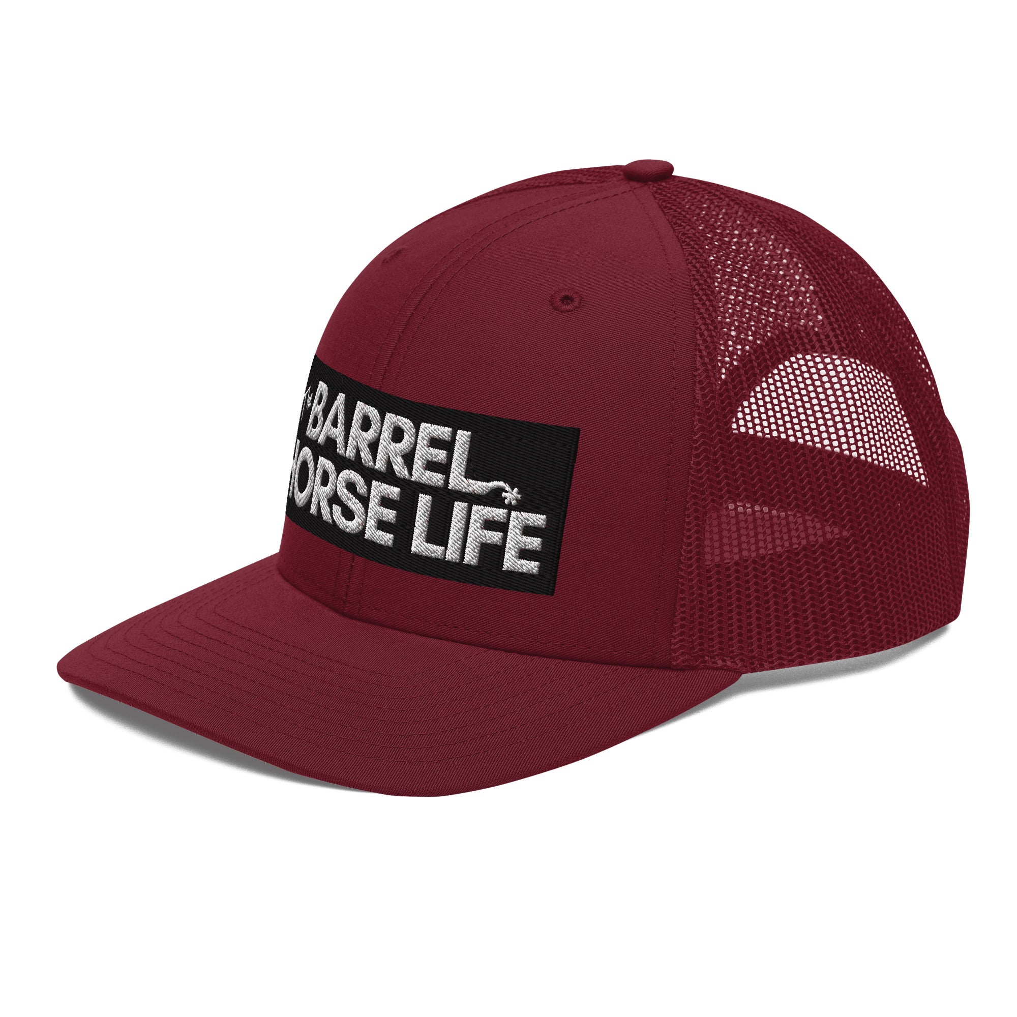 The Barrel Horse Life Hat (Richardson Hat, white logo)