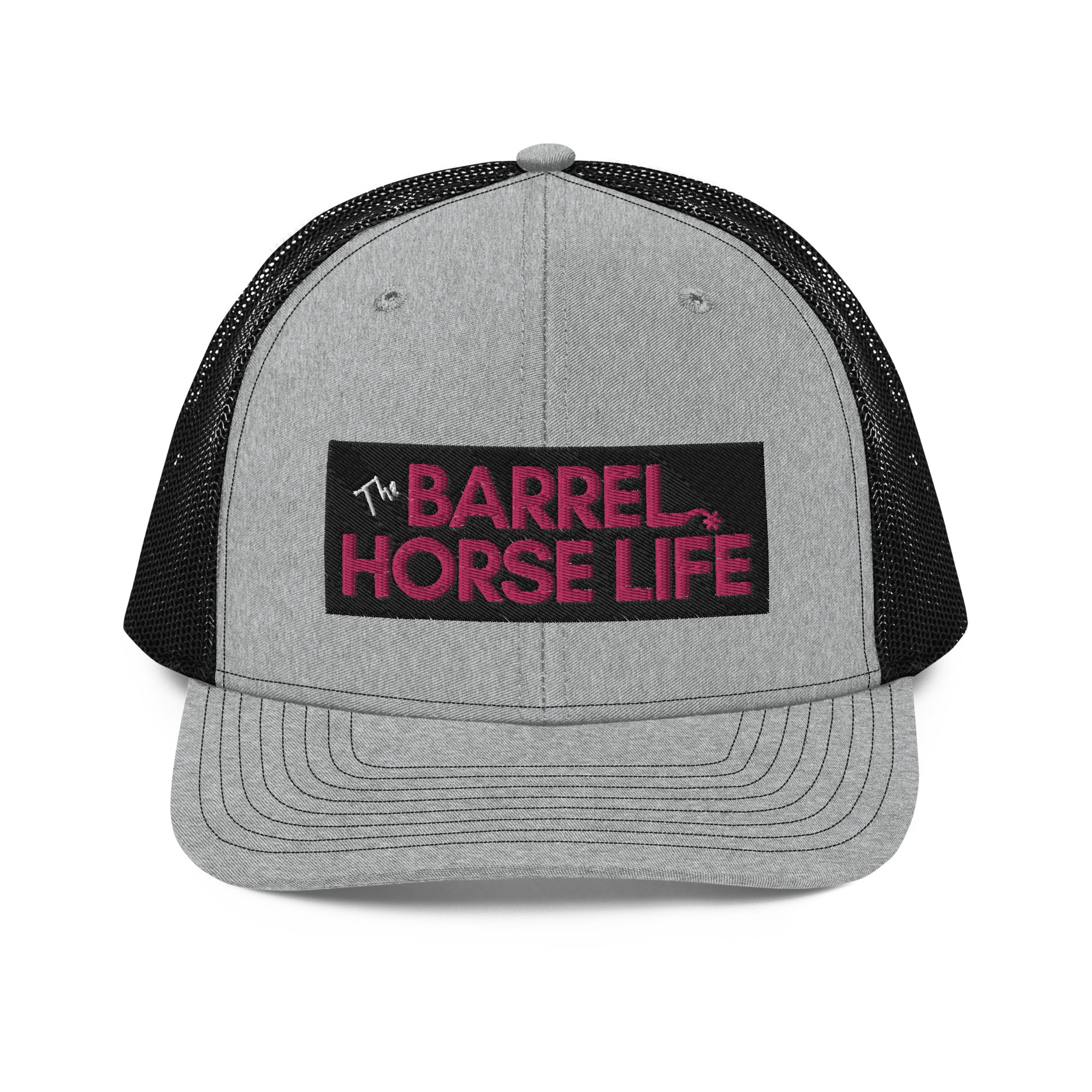 The Barrel Horse Life Hat (Richardson Hat, pink logo)