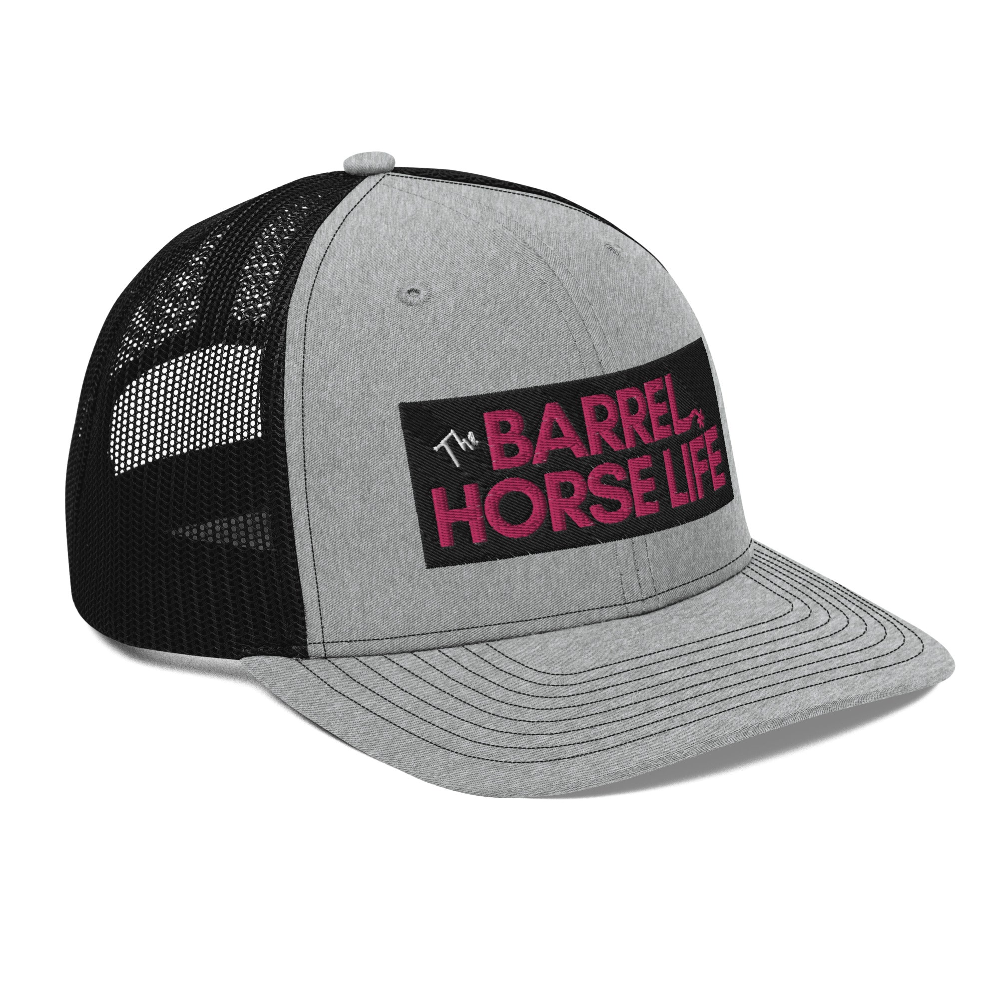 The Barrel Horse Life Hat (Richardson Hat, pink logo)