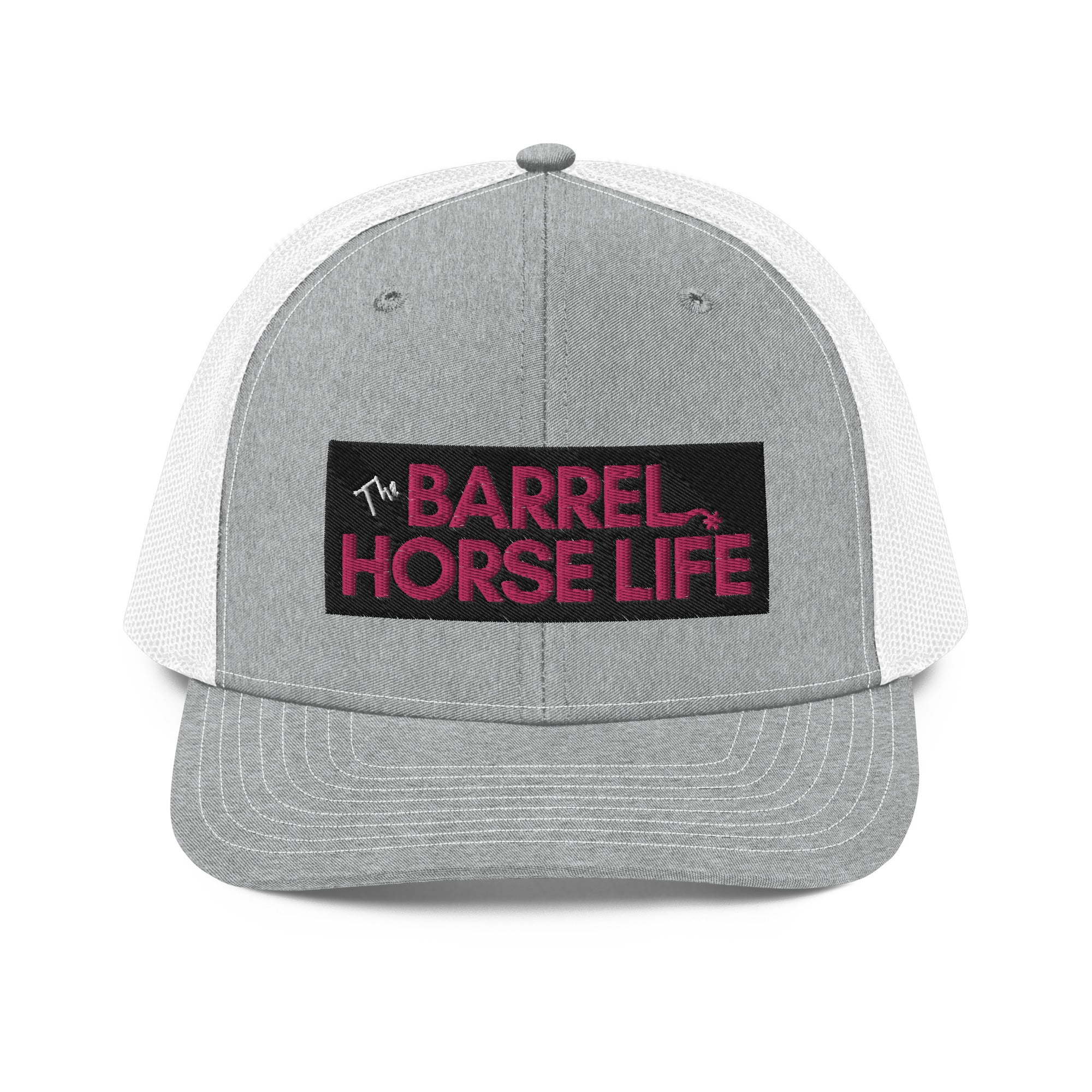 The Barrel Horse Life Hat (Richardson Hat, pink logo)