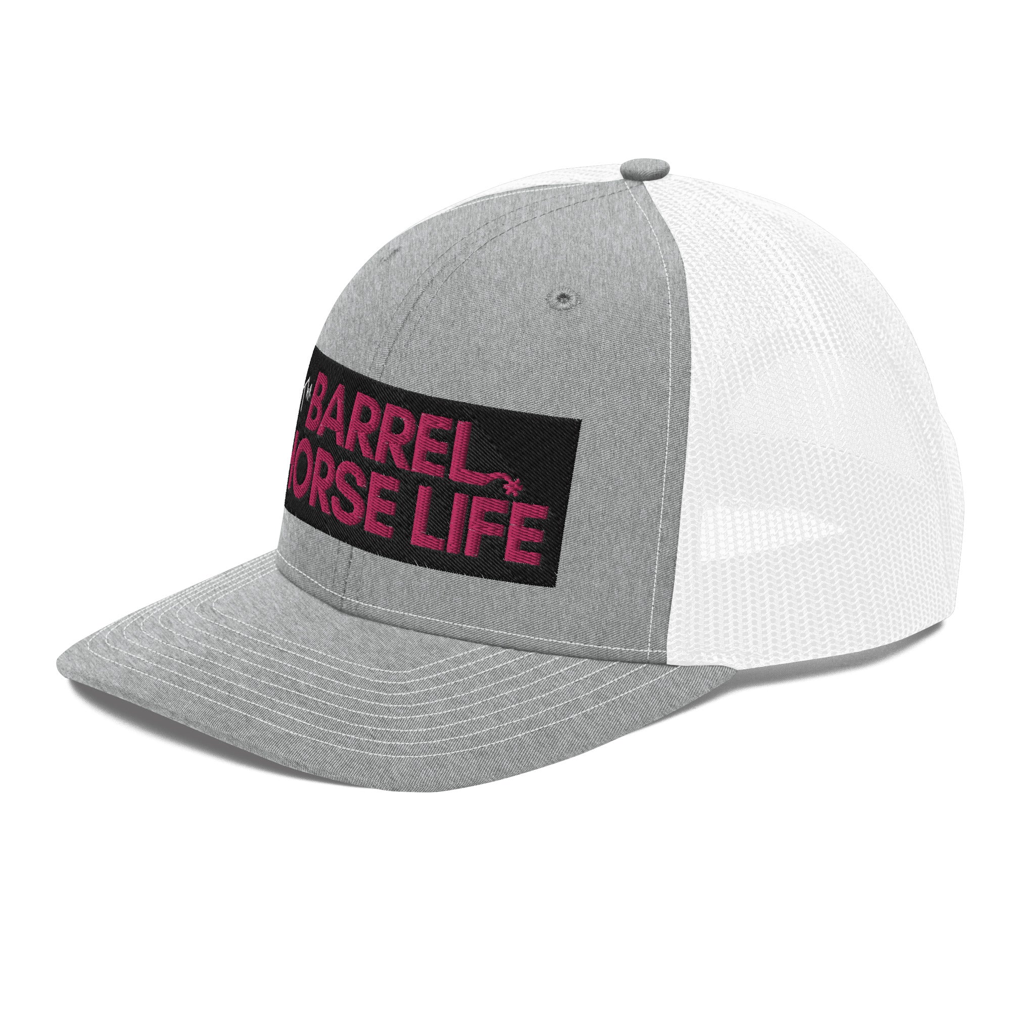 The Barrel Horse Life Hat (Richardson Hat, pink logo)