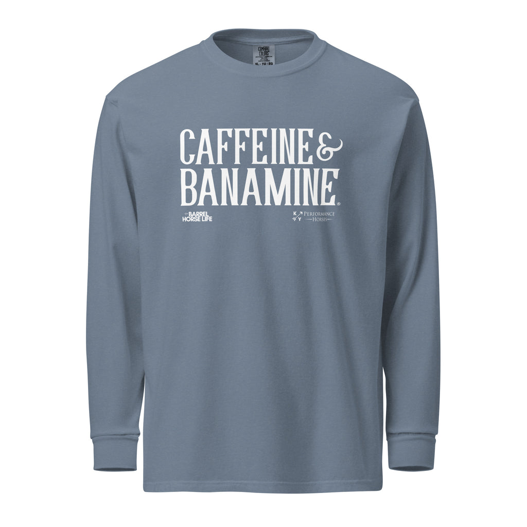 Caffeine & Banamine, Comfort Colors long-sleeve shirt