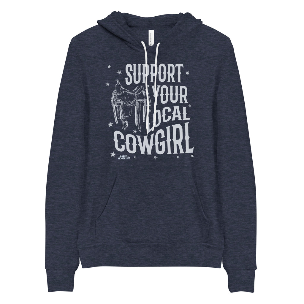 Support Your Local Cowgirl, Unisex hoodie (The Most Comfortable Hoodie)