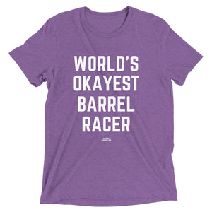World's Okayest Barrel Racer, Short sleeve t-shirt