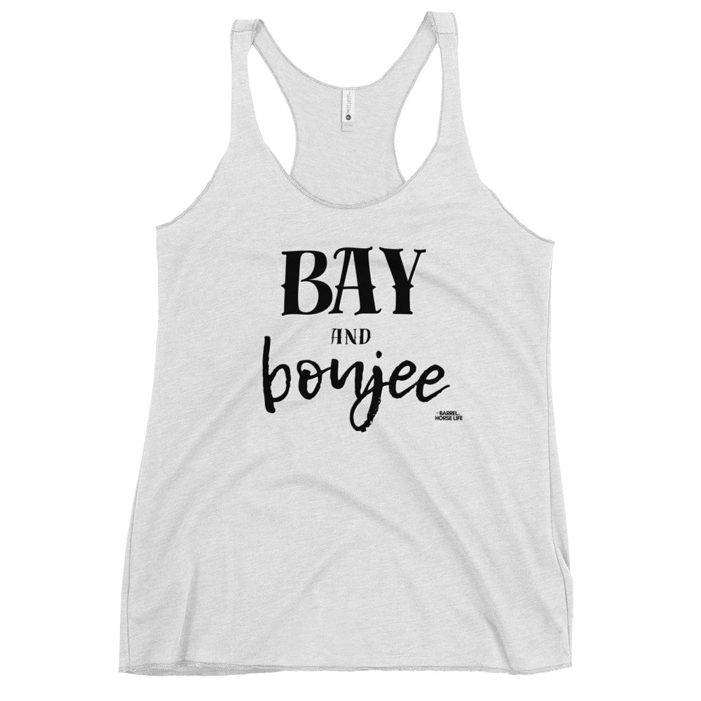 Bay and Boujee, Women's Racerback Tank