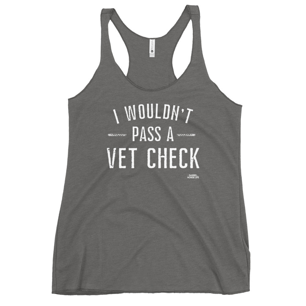 Vet Check, Women's Racerback Tank