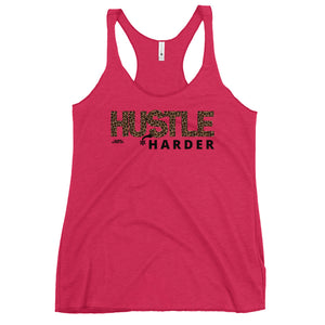 Hustle Harder, Women's Racerback Tank