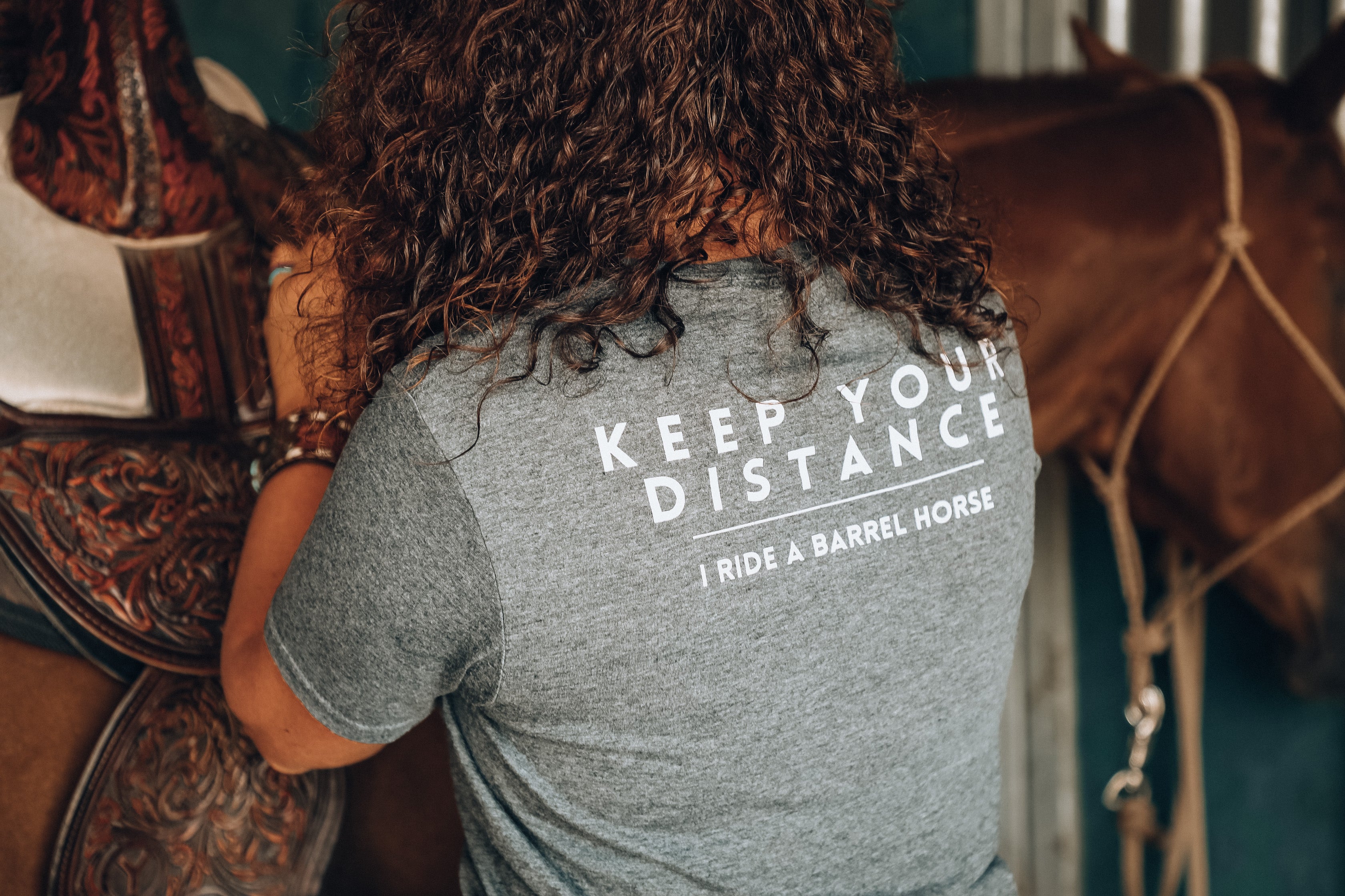 Keep Your Distance, I Ride A Barrel Horse