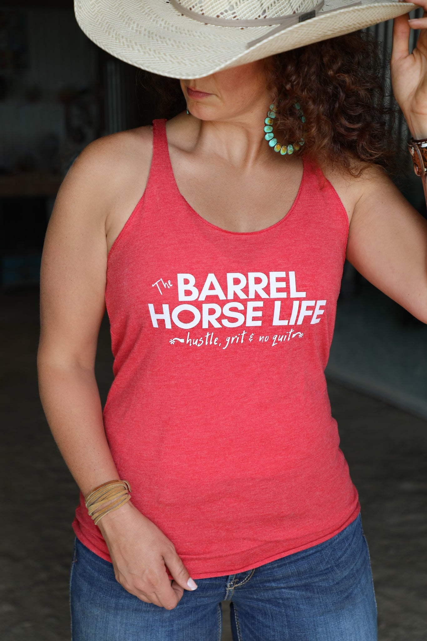 The Barrel Horse Life, Women's Racerback Tank