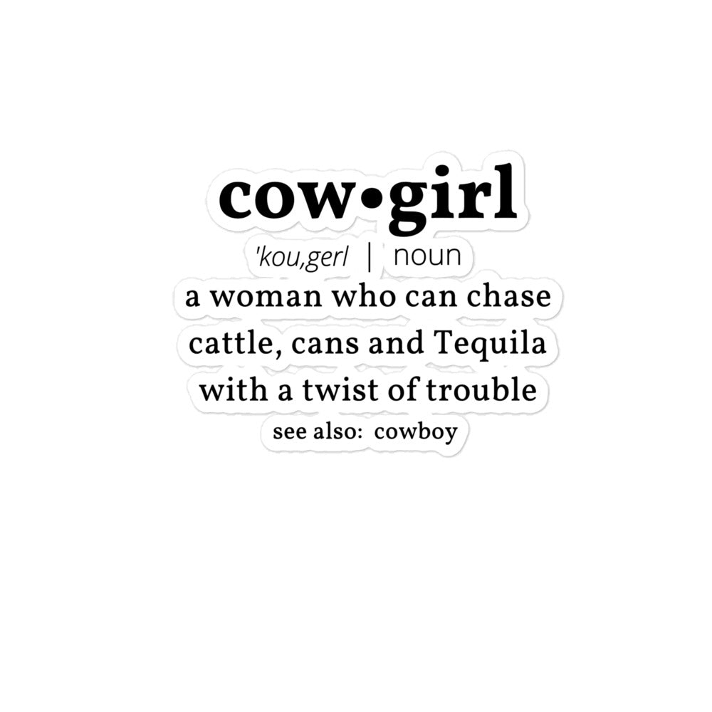 Cowgirl Sticker