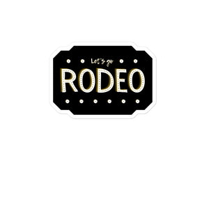 Let's Go RODEO, sticker