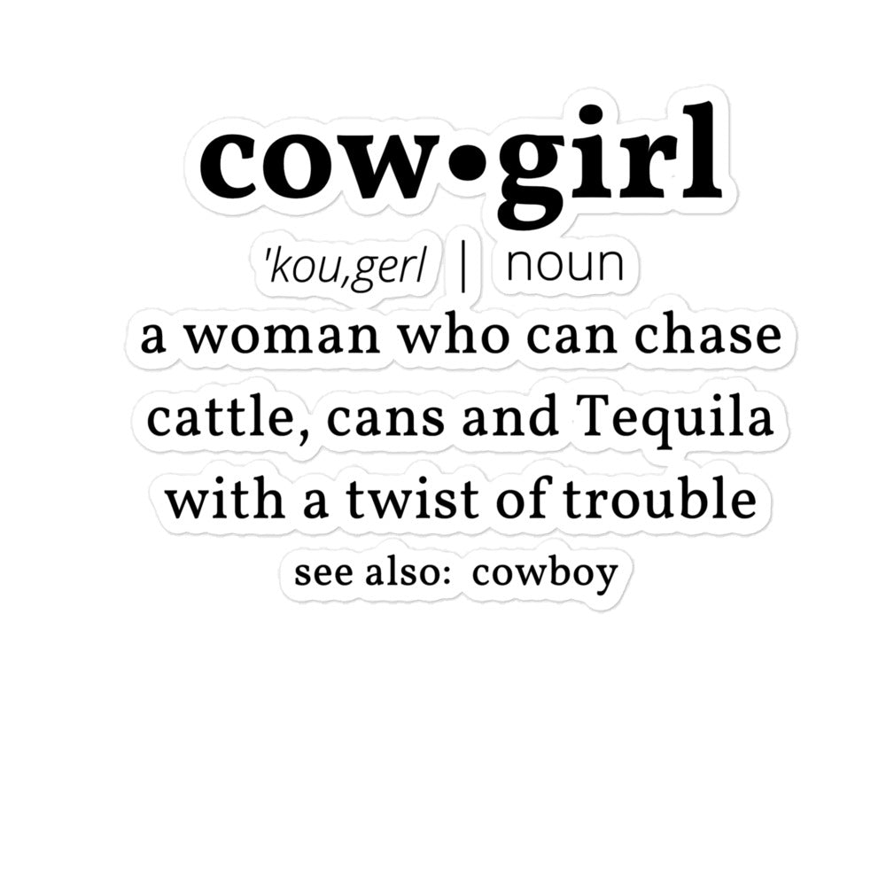 Cowgirl Sticker